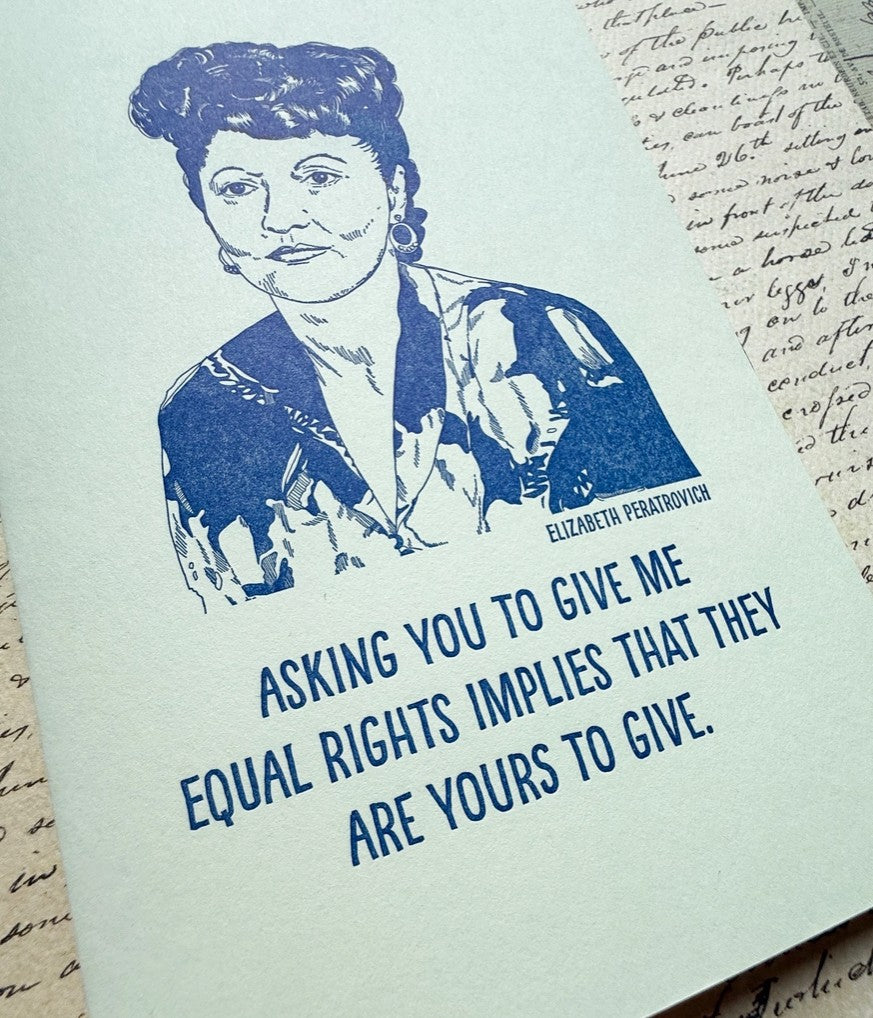 Elizabeth Peratrovich Letterpress Notebook
